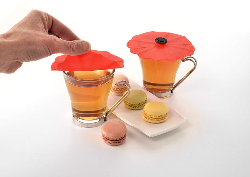 Charles Viancin - Poppy Silicone Lid for Food Storage and Cooking - Airtight Seal on Any Smooth Rim Surface - BPA-Free - Oven, Microwave, Freezer, Stovetop and Dishwasher Safe (Drink Covers) - Image 3